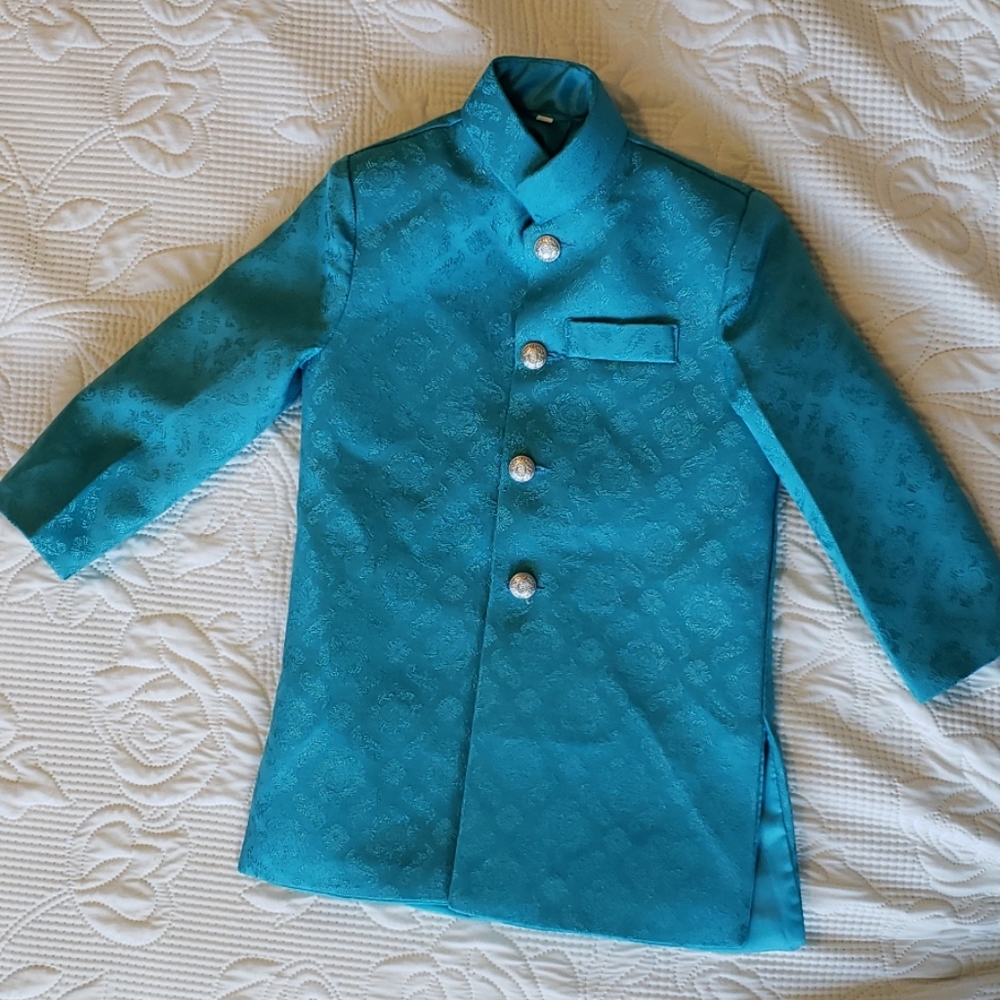 Kids Sherwani Eid Wedding Blue Pakistani Indian